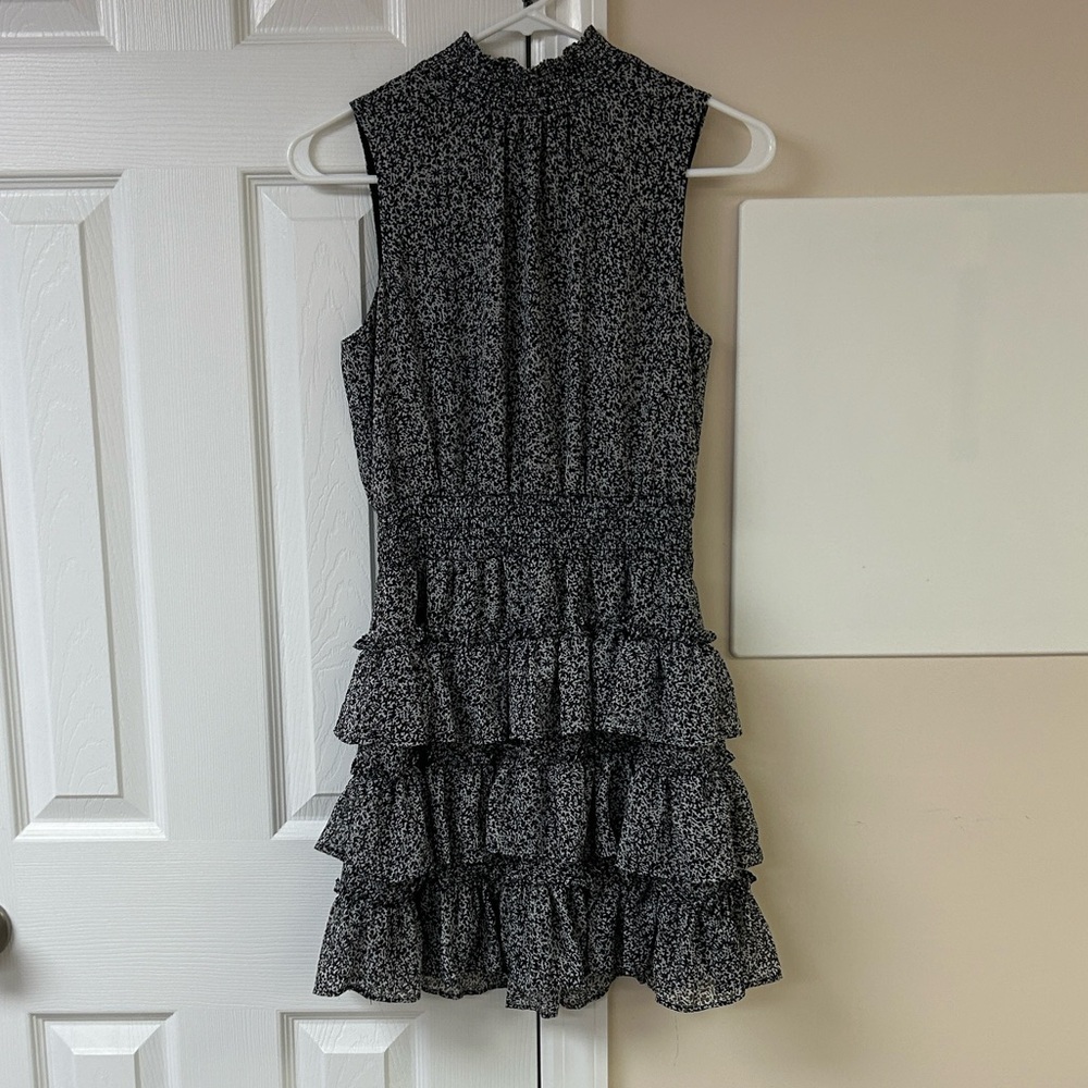 1.STATE Smocked Waist Tiered Dress Sleeveless